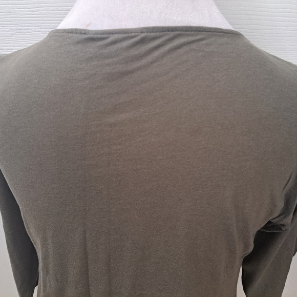 J. Jill Embroidered Olive Green Shirt  Size XS - Picture 4 of 10